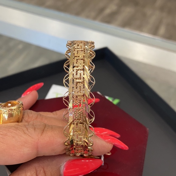 Gold filigree Bracelet in 10k - Picture 7 of 8